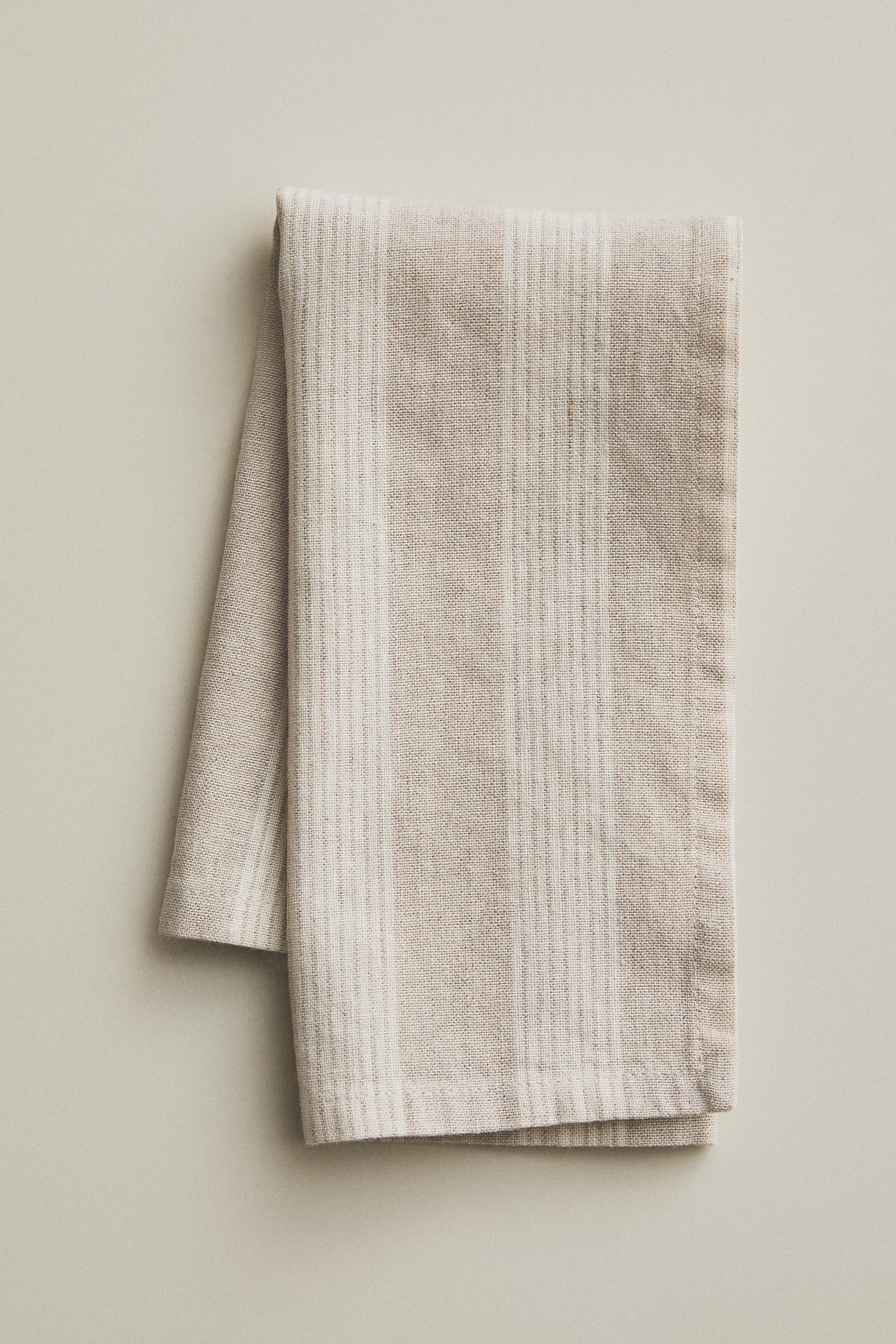 PACK FADED LINEN STRIPED NAPKINS (PACK OF 2)